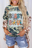 CozyMy Sassy Little Soul Bleached Print Graphic Tee