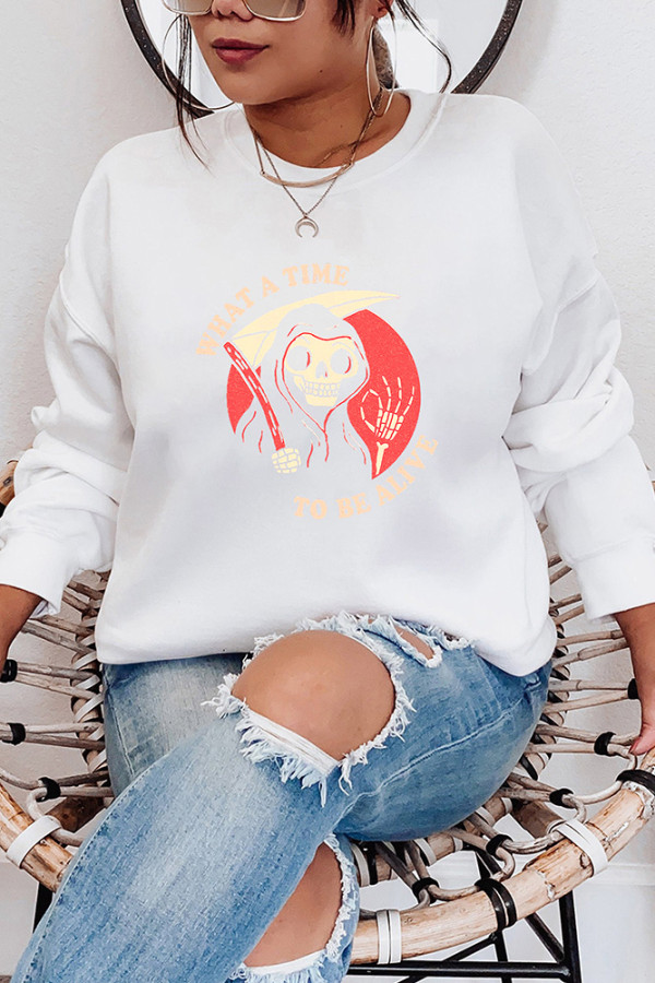 CozyMy What A Time To Be Alive Long Sleeve Sweatshirts