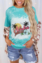 CozyMy Summer Bleached Print Graphic Tee