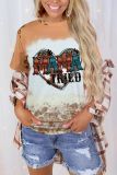 CozyMy Mama Tried Aztec Cowhide Leopard Heart Graphic Tee