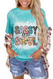 CozyMy Sassy Little Soul Bleached Print Graphic Tee