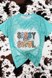 CozyMy Sassy Little Soul Bleached Print Graphic Tee