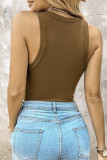 Ribbed Knitting Tank Top 