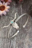 Bull Turquoise Alloy Bracelet 