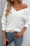 Eyelet Sleeves Knitting Sweater 