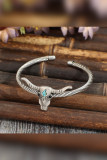 Bull Turquoise Alloy Bracelet 