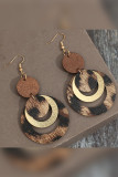 Leopard Leather Earrings 