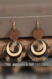 Leopard Leather Earrings 