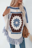 Tassel Knitting Kimono Cover Up 