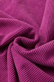 Festival Fuchsia Ribbed Corduroy Oversized Sweatshirt