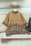 Vintage Knitting Tassel Cover Up 