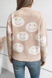 Smile Face Jacquard Knitting Sweater 