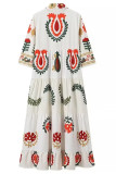 Printed Tiered Maxi Dress 