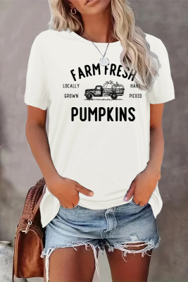 Farm Fresh Pumpkins Print Graphic Top