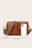 PU Leather Bohemia Strap Crossbody Bag 