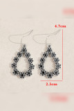 Flower Shape Alloy Earrings 