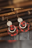 Plaid Sequin Glitter Earrings 