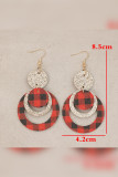 Plaid Sequin Glitter Earrings 