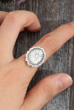 Bohemia Flower Alloy Ring 