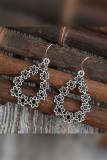 Flower Shape Alloy Earrings 