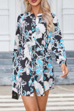 Bohemia Printed Button Up SHirt Dress 