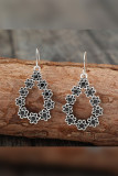 Flower Shape Alloy Earrings 