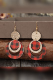 Plaid Sequin Glitter Earrings 