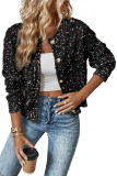 Black Multicolor Confetti Sweater Cardigan