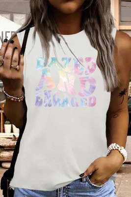 Dazed and Engaged Print Tank Top