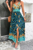 Bohemia V Neck Floral Strapy Dress 