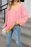 Colorblock Pullover Sweatshirt