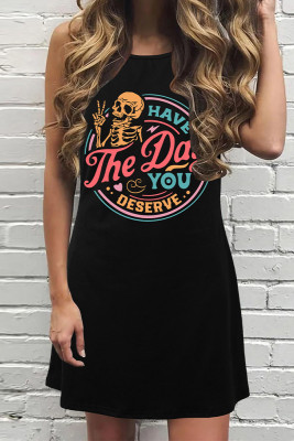 Have the Day You Deserve Print Tank Dress