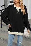 Colorblock Pullover Sweatshirt