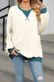 Colorblock Pullover Sweatshirt