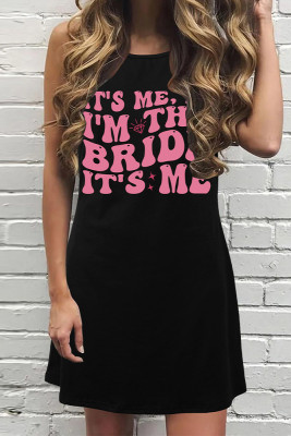 It's Me Hi I’m the Bride It's Me Print Tank Dress