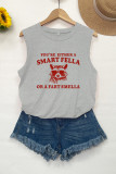 Are You A Smart Fella Or Fart Smella Print Tank Top