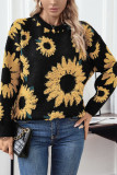 Sunflower Design Knitting Sweater