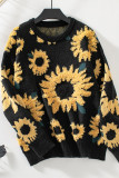 Sunflower Design Knitting Sweater