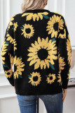 Sunflower Design Knitting Sweater