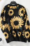 Sunflower Design Knitting Sweater