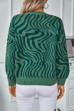 Zebra Stripes Pullover Sweater