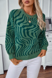 Zebra Stripes Pullover Sweater