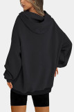 Solid Color Hooded Sweatshirt 