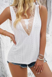 Eyelet Crochet Tank Top 