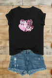 Faith, Hope, Love, Breast Cancer Print Graphic Top