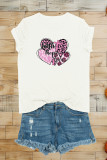 Faith, Hope, Love, Breast Cancer Print Graphic Top