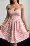 Pink Heart Fishbone Corset Dress 