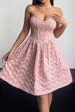 Pink Heart Fishbone Corset Dress 