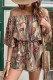 Off Shoulder Paisley Print One Piece Romper 