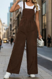 Coffee One Piece Corduroy Overall 